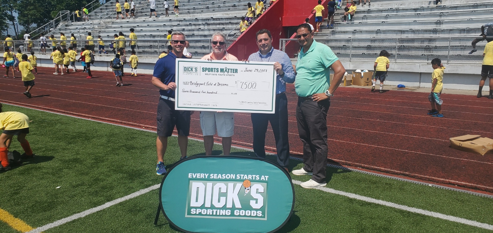 Dick's Sports Supports The Field Of Dreams | Bridgeport Field Of Dreams